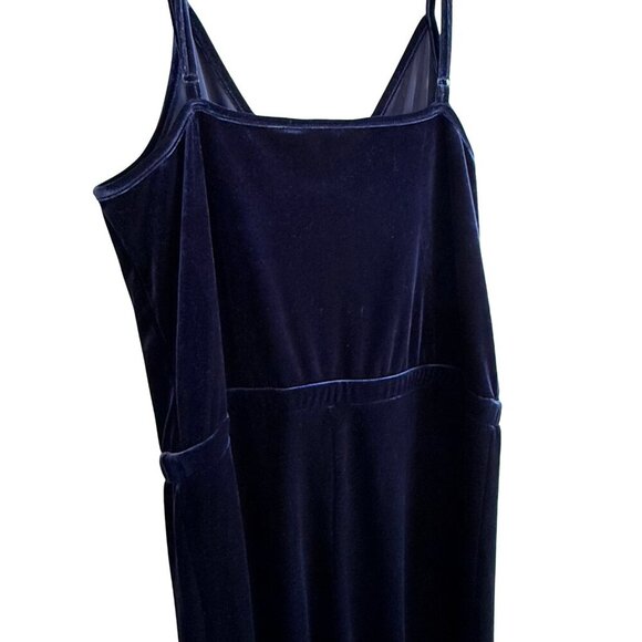 Jack By BB Dakota Women’s Navy Blue Velvet Jumpsuit - Size Medium - Picture 5 of 10